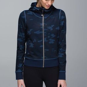 NWT Lululemon Namaskar Hoodie Lotus Camo Blue SZ10